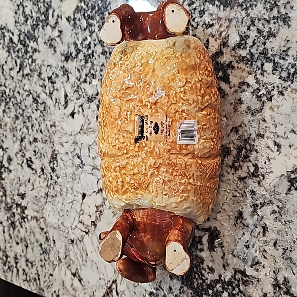 Cute Hot Doggie Dachshund Ceramic Bank - Picture 7 of 7